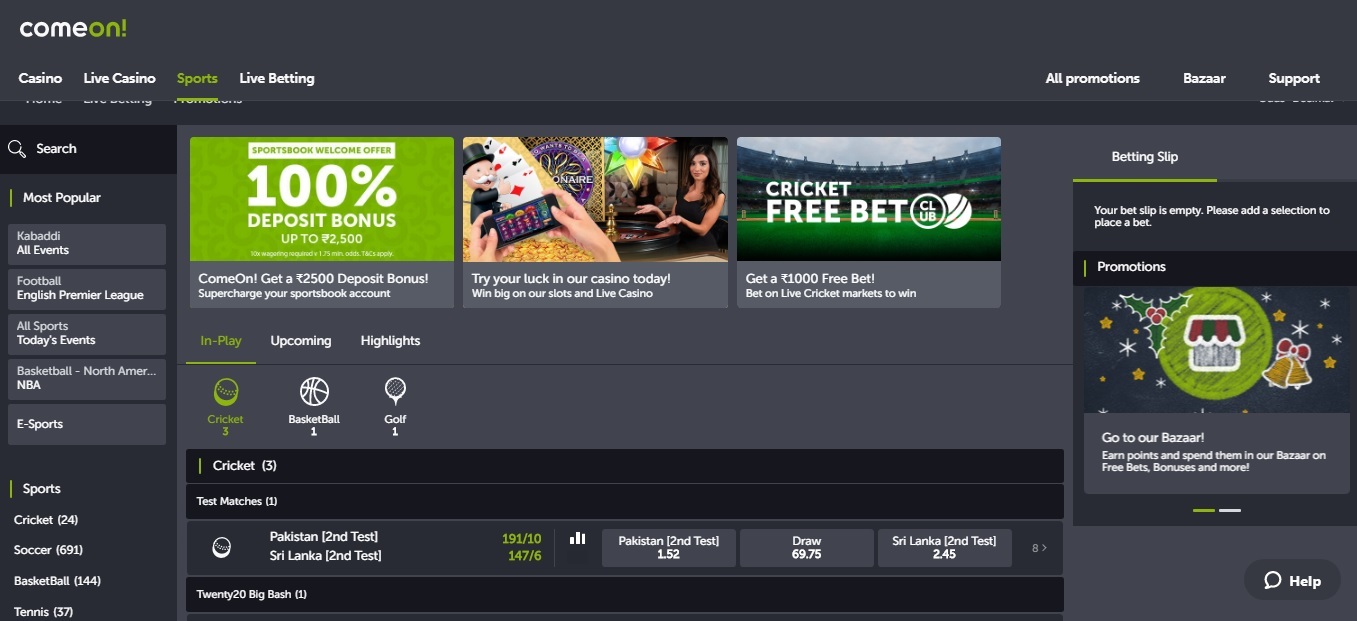 Come On India Sportsbook