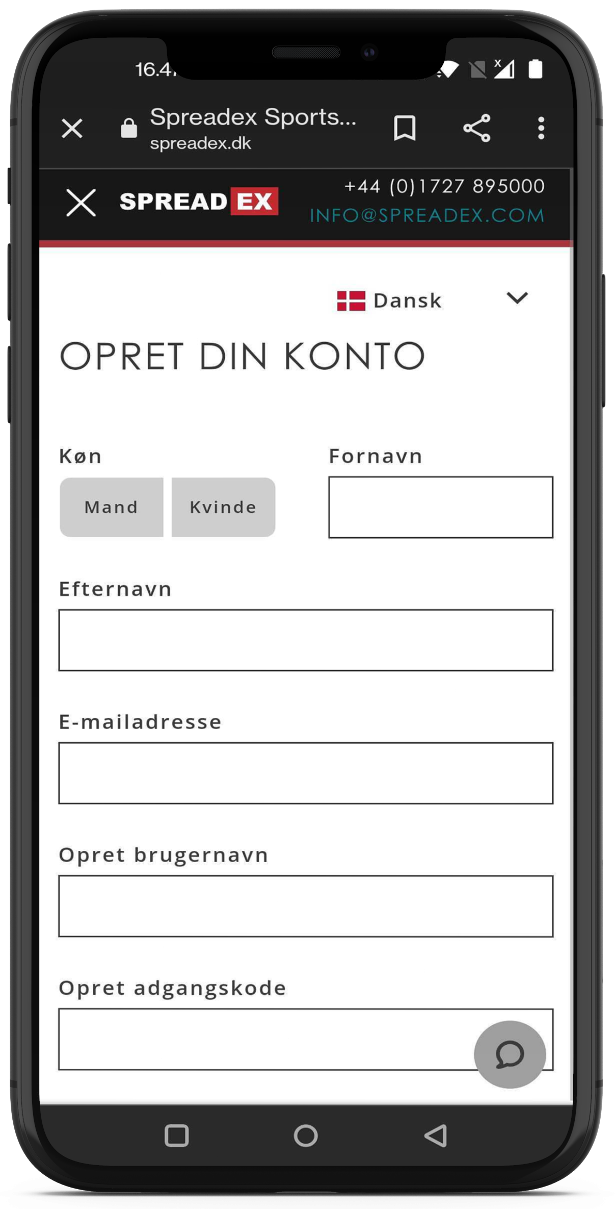 Spreadex Konto Oprettelse